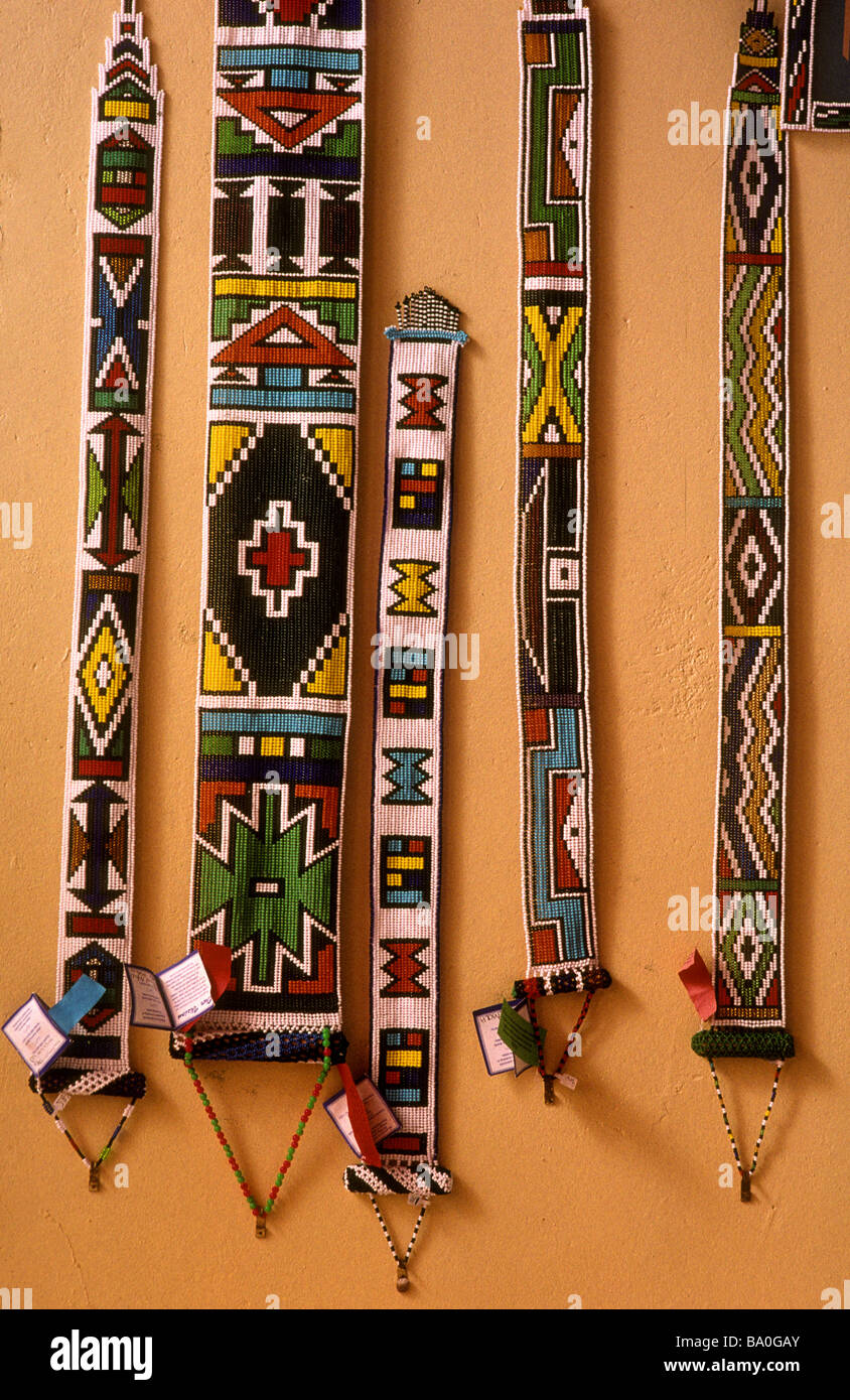 Emthombothimi kwandebele fondation ndebele village afrique du sud Banque D'Images