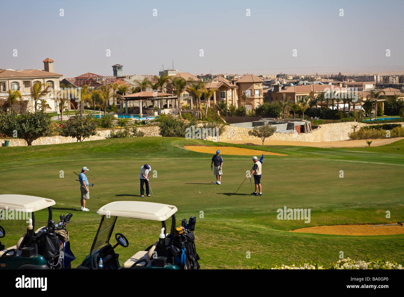 Katameya Heights Golf Course, le Nouveau Caire, Egypte Banque D'Images