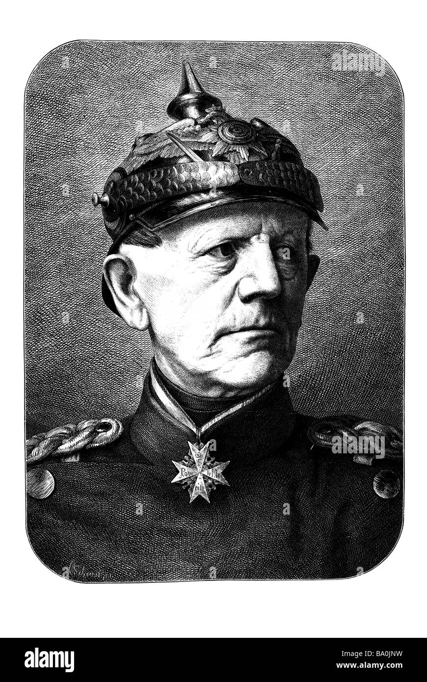 Helmuth Karl Bernhard von Moltke (Octobre 26, 1800 - Avril 24, 1891) Banque D'Images