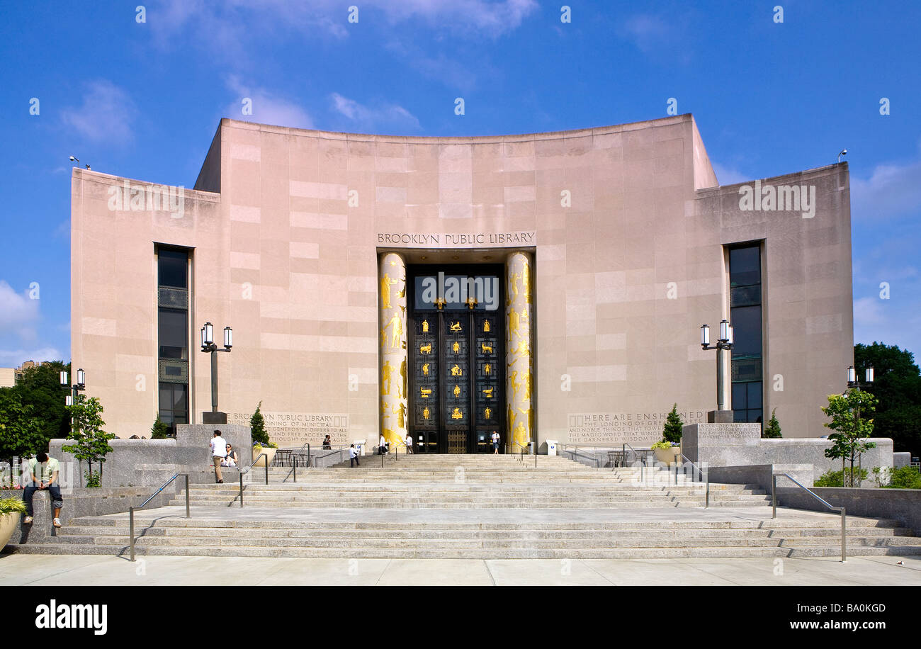 Bibliothèque centrale de la Bibliothèque publique de Brooklyn Brooklyn New  York Photo Stock - Alamy
