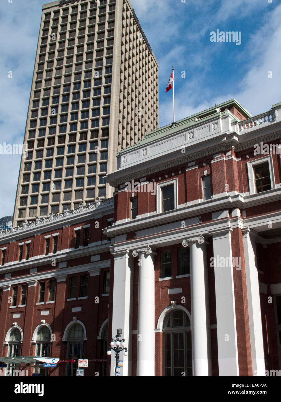 Gare de Vancouver au pied de la rue Granville en Colombie-Britannique Banque D'Images