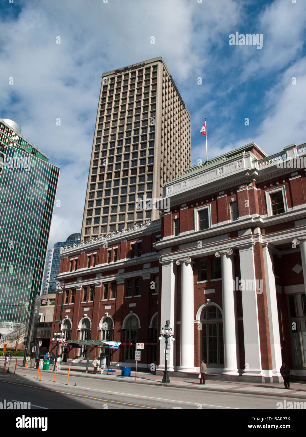 Gare de Vancouver au pied de la rue Granville en Colombie-Britannique Banque D'Images