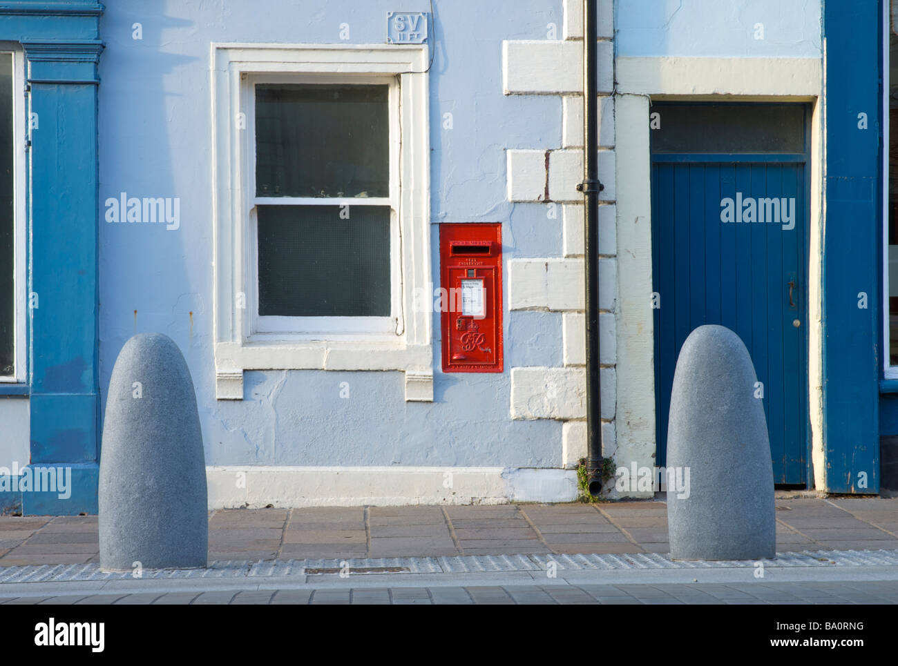 Postbox dans Wall Street, St Helens, Cockermouth, West Cumbria Banque D'Images