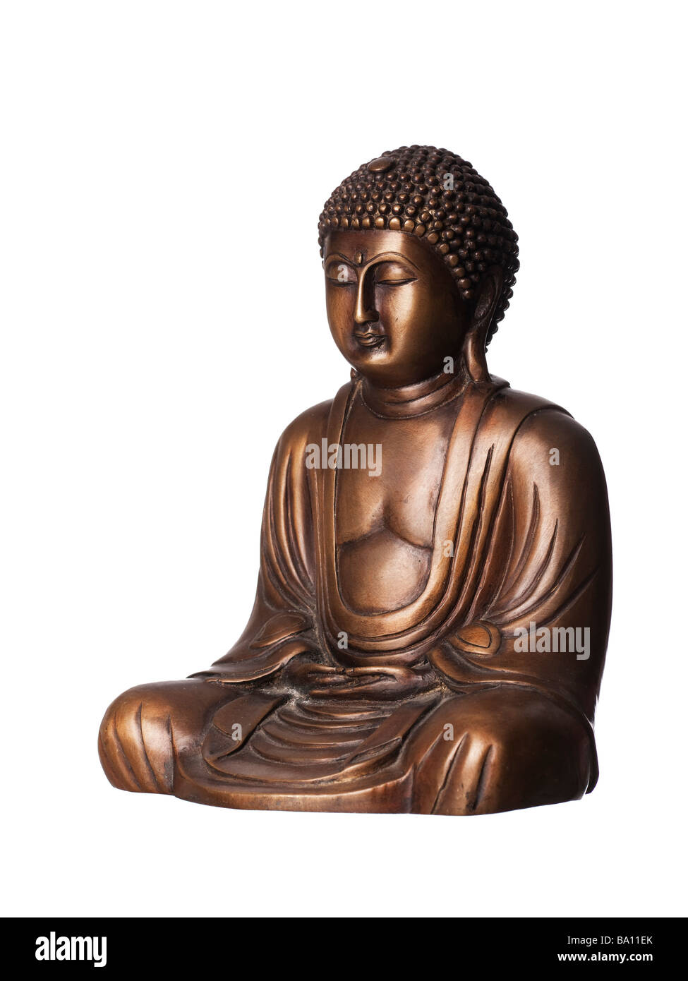 Statue de Bouddha en bronze Banque D'Images