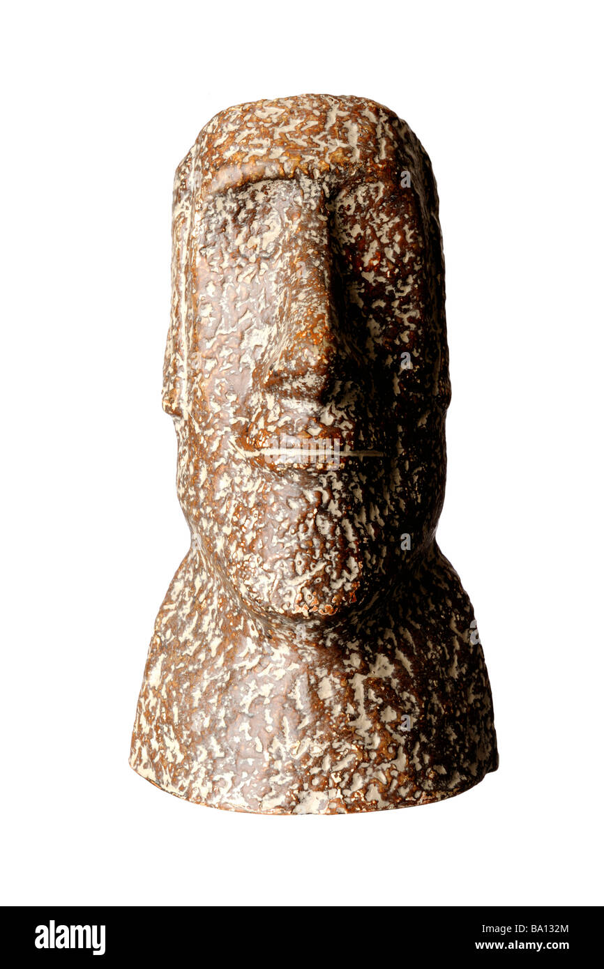 Moai de l'île de Pâques Banque D'Images