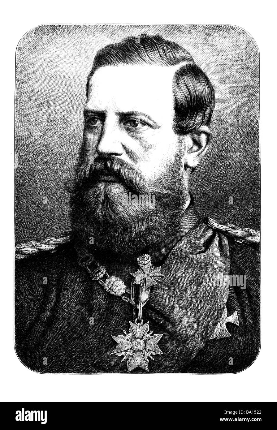 Frederick III (Allemand Friedrich III., Deutscher Kaiser und König von Preußen, 18 octobre 1831 - 15 juin 1888) Banque D'Images
