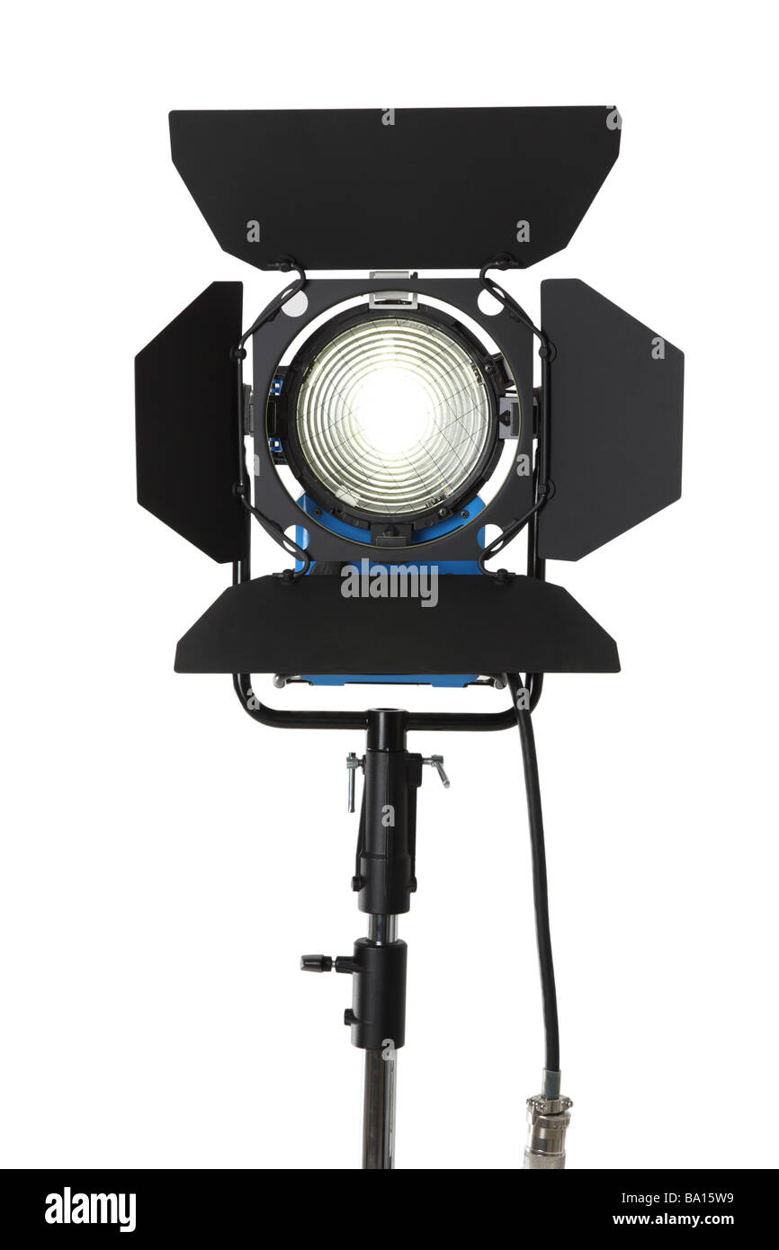 HMI studio light dentelle sur fond blanc Banque D'Images