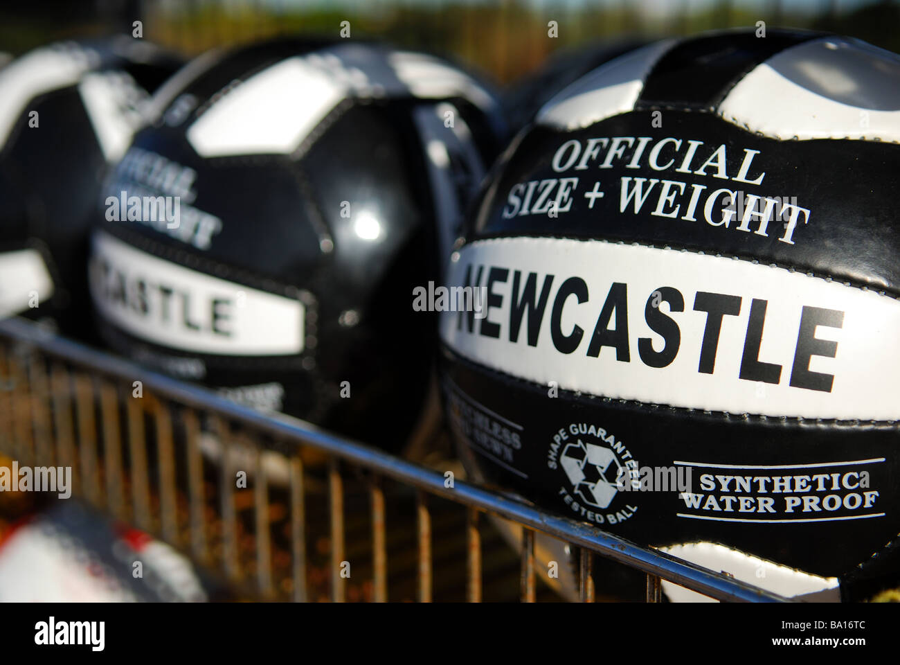 Ballons de Newcastle FC. Banque D'Images