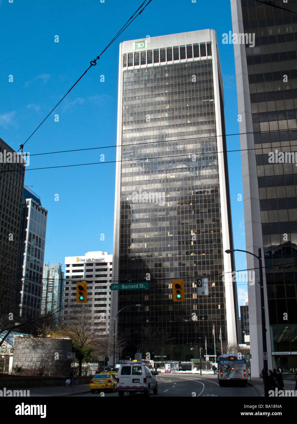 Tours de bureaux dans le centre de Vancouver British Columbia Banque D'Images