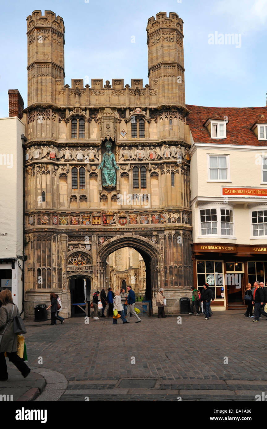 Canterbury cathedral gate Banque D'Images