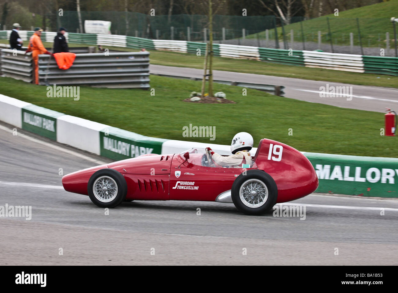 750 Motor Club Formule historique course du championnat Junior Stanguellini voiture avec roues fils Borrani Banque D'Images