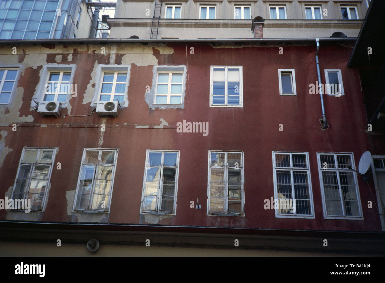 Windows, Zagreb, Croatie Banque D'Images