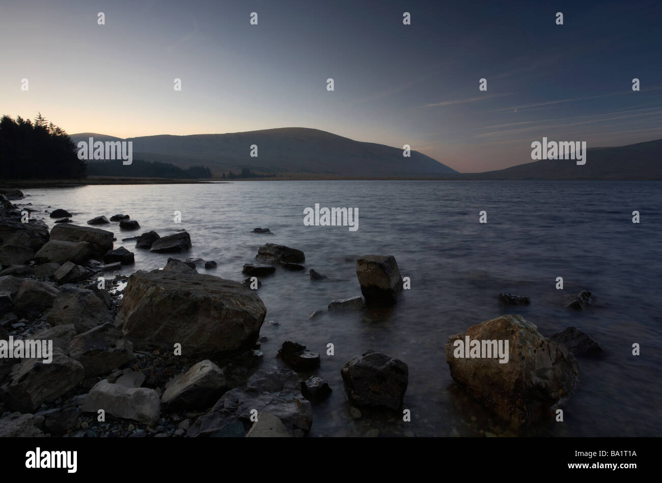 Spelga Dam au coeur des montagnes de Mourne Irlande du Nord uk Banque D'Images