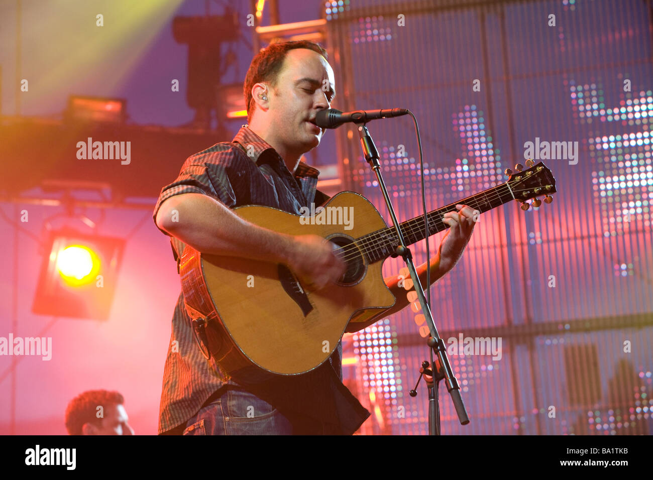 Dave Matthews en prestation au Mile High Music Festival à Denver Banque D'Images