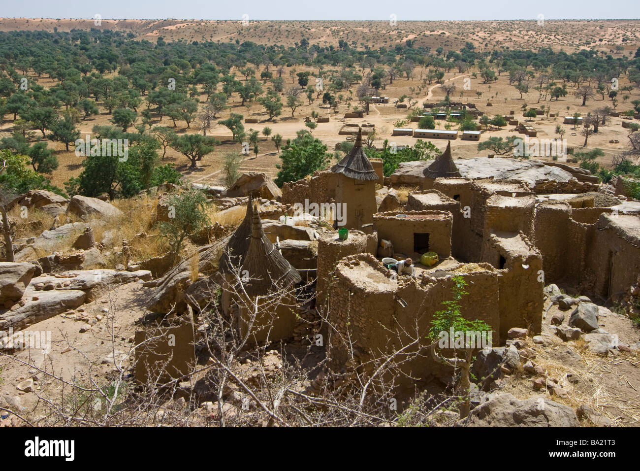 Ireli Village en Pays Dogon au Mali Banque D'Images