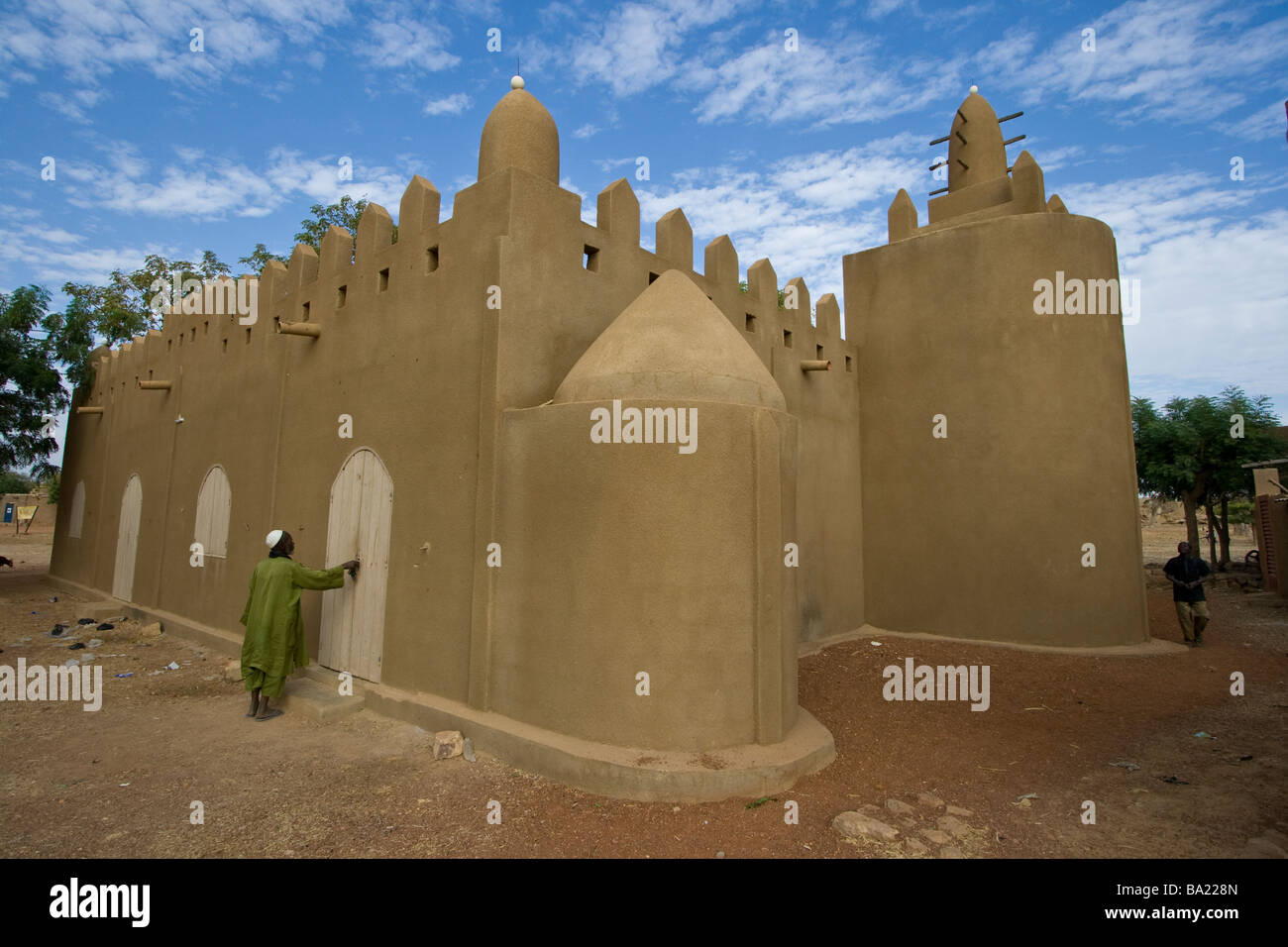 Mosquée de Sanga dans le pays Dogon au Mali Banque D'Images