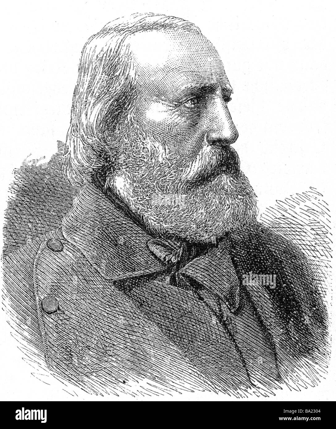 Garibaldi, Giuseppe, 4.7.1807 - 2.6.1882, patriote italien, portrait, gravure sur bois, 19e siècle, l'Italie, risorgimento, nationa Banque D'Images