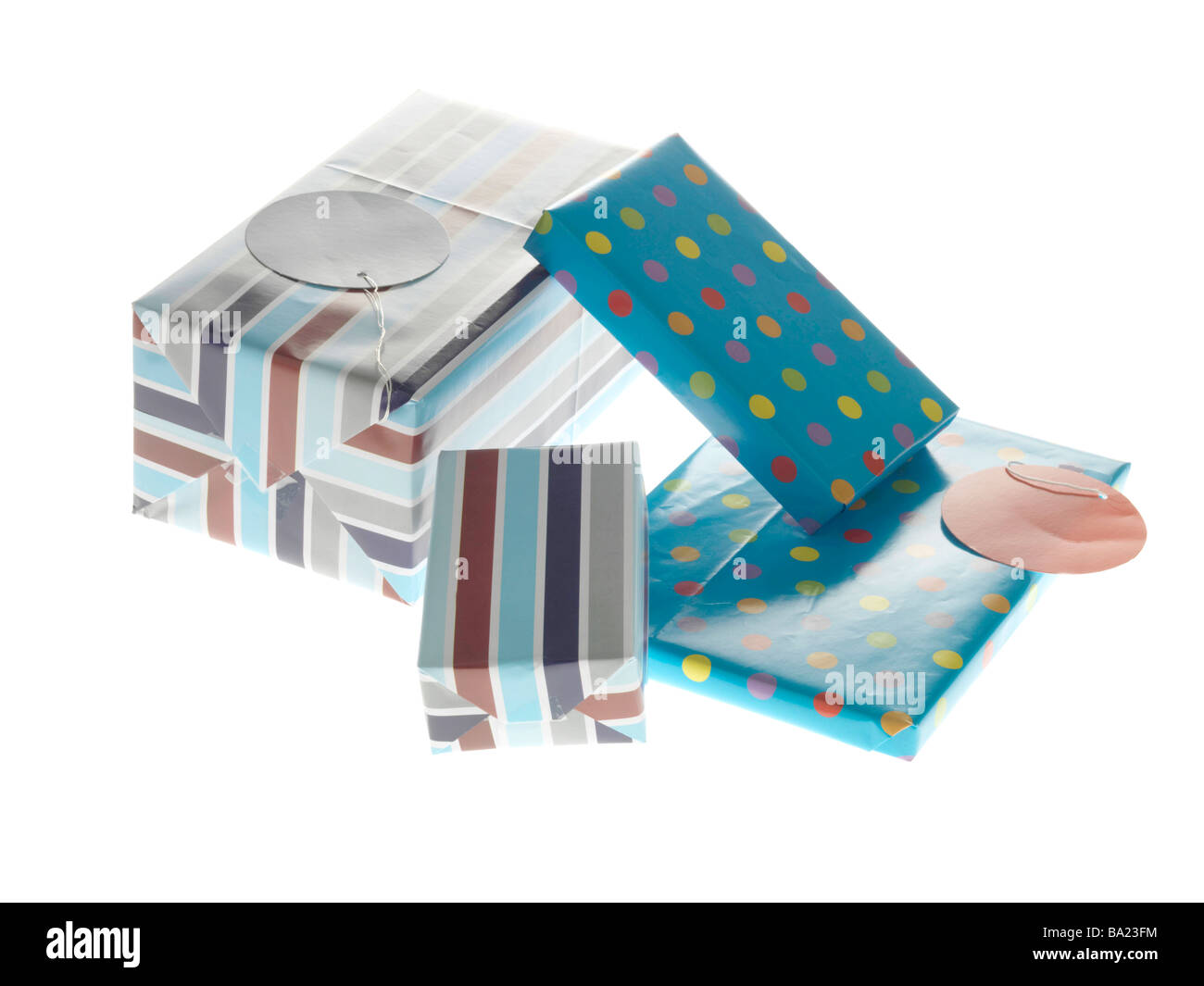 Cadeaux emballés Banque D'Images