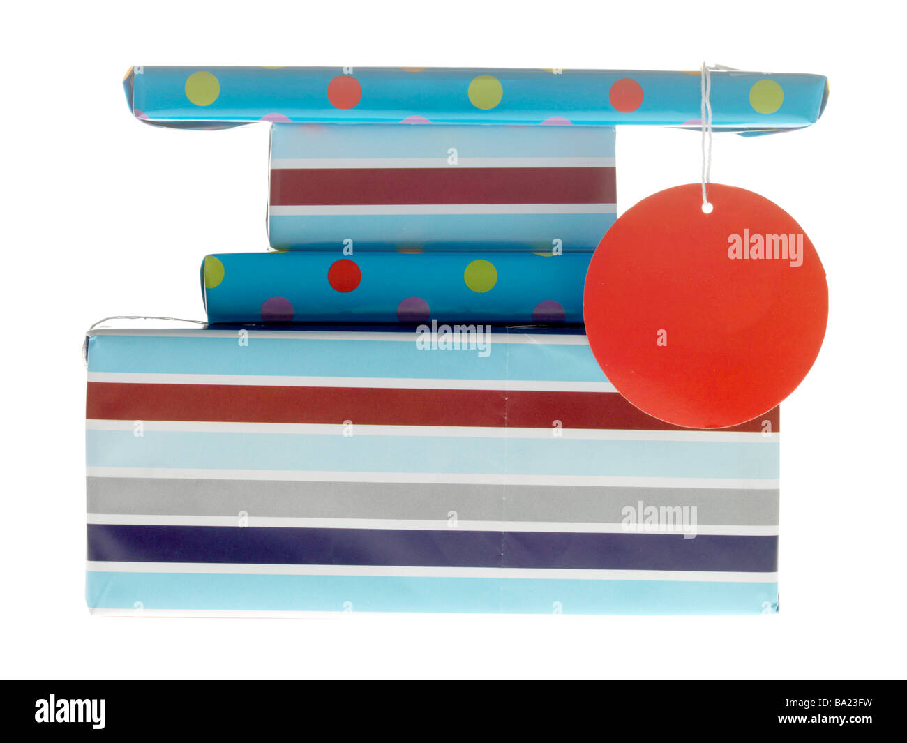 Cadeaux emballés Banque D'Images