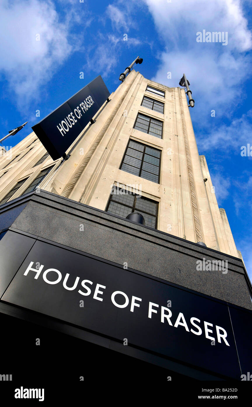 'House of Fraser' department store à Oxford Street, Londres, Grande-Bretagne UK Banque D'Images