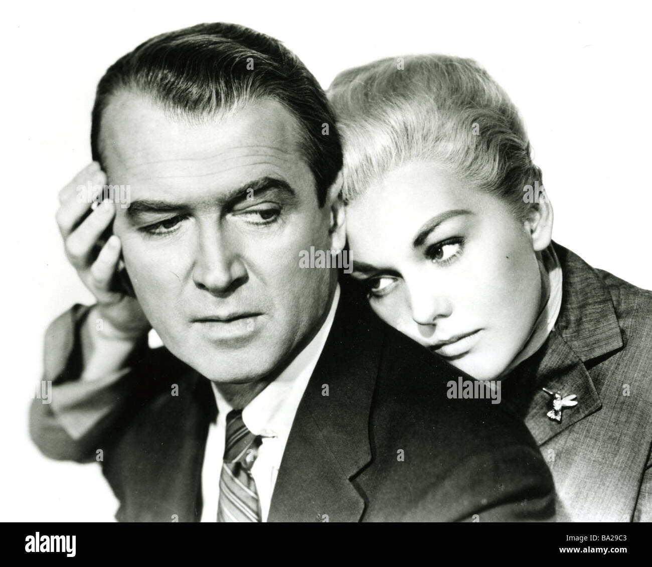 Photo Ancienne De Plateau – Kim Novak Et James Stewart Dans Le Film Vertigo (1958)