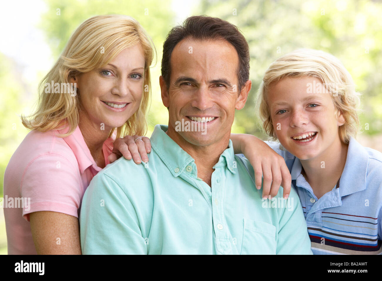 Couple et leur fils Banque D'Images