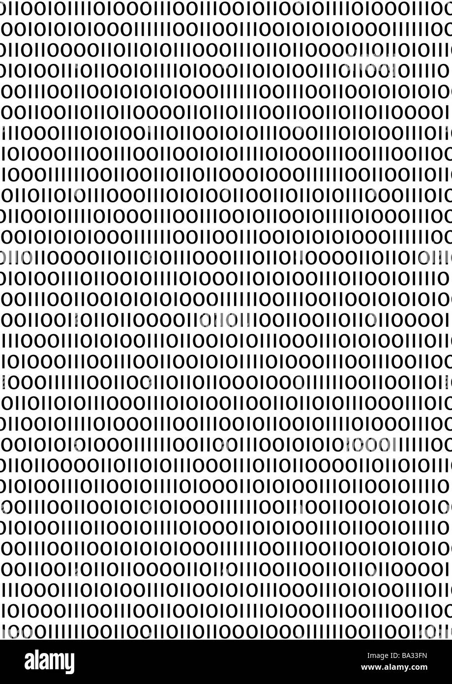 Numéros de code binaire de chaînes binaires de données ordinateur symbole de code Binary langue nombre binaire de recherche électronique informatique Banque D'Images
