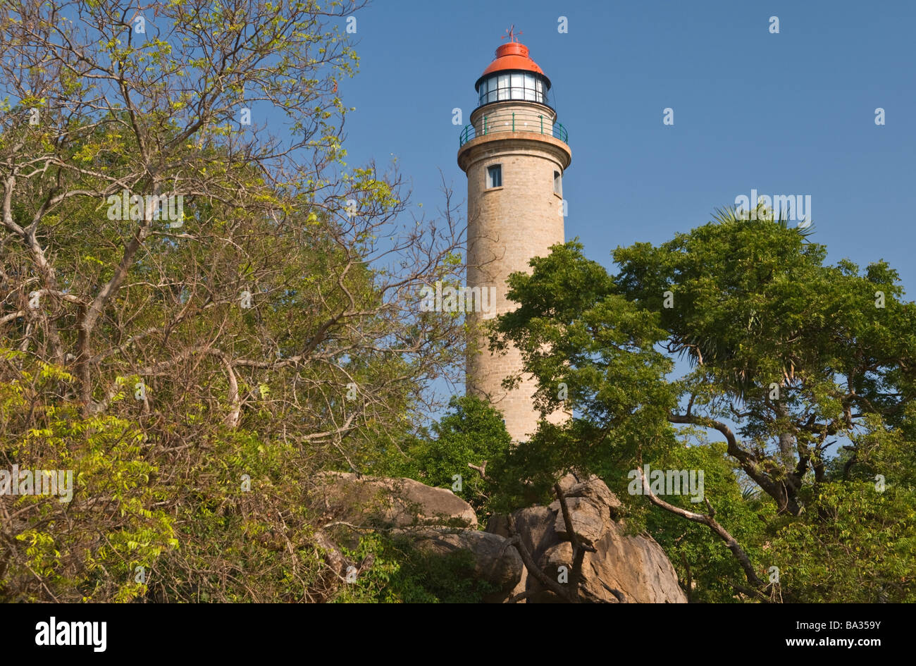 Nouveau phare Mahabalipuram Tamil Nadu Inde Banque D'Images