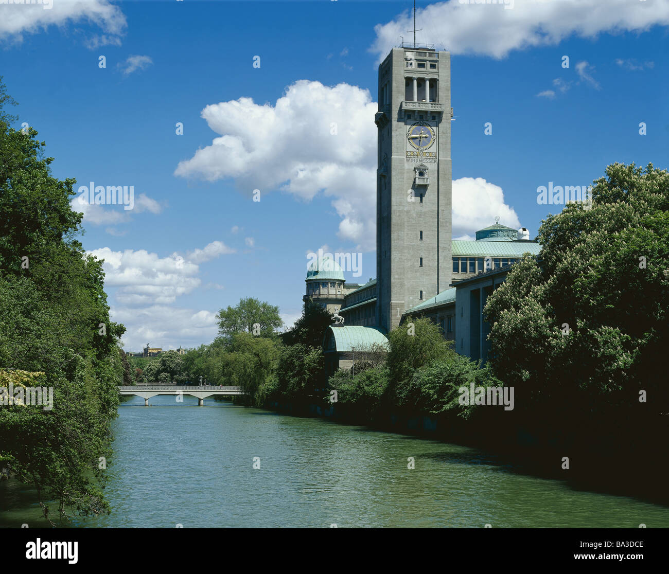 Serveur-Allemagne Bavière Munich musée allemand de Bavière Isar River museum Musée de l'Île-construction Bâtiments Bâtiments Banque D'Images