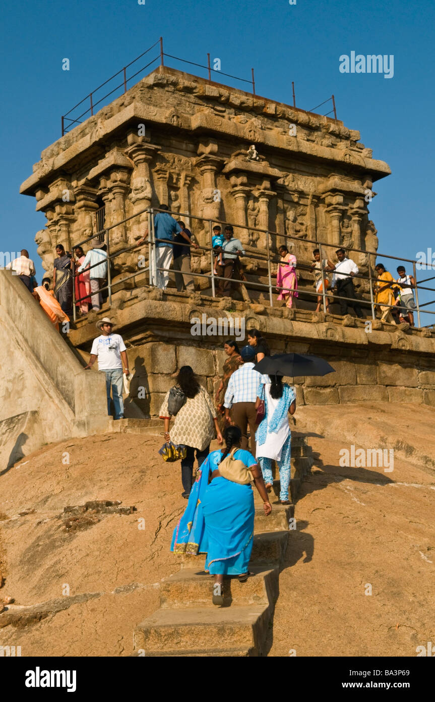 Le vieux phare Mahabalipuram Tamil Nadu Inde Banque D'Images