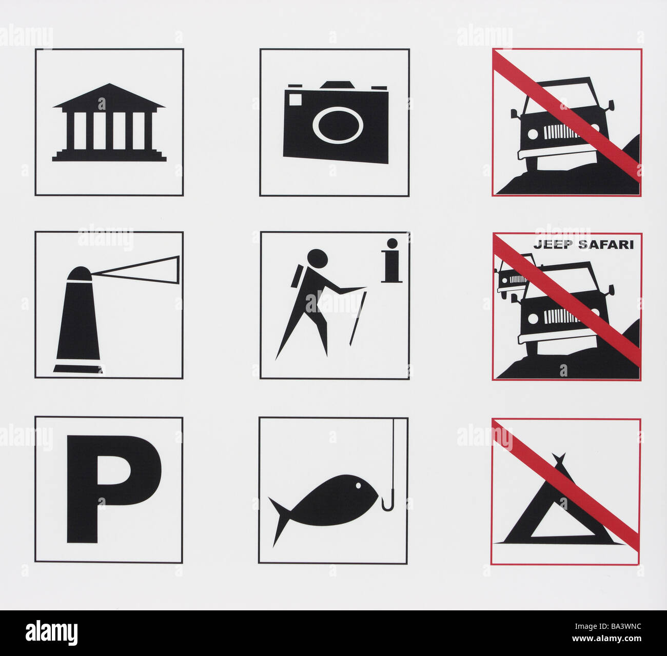 Signe de l'information sur Fuerteventura Banque D'Images