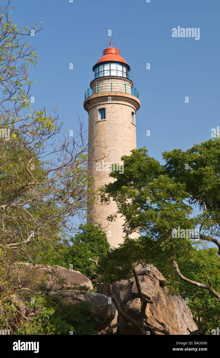 Nouveau phare Mahabalipuram Tamil Nadu Inde Banque D'Images