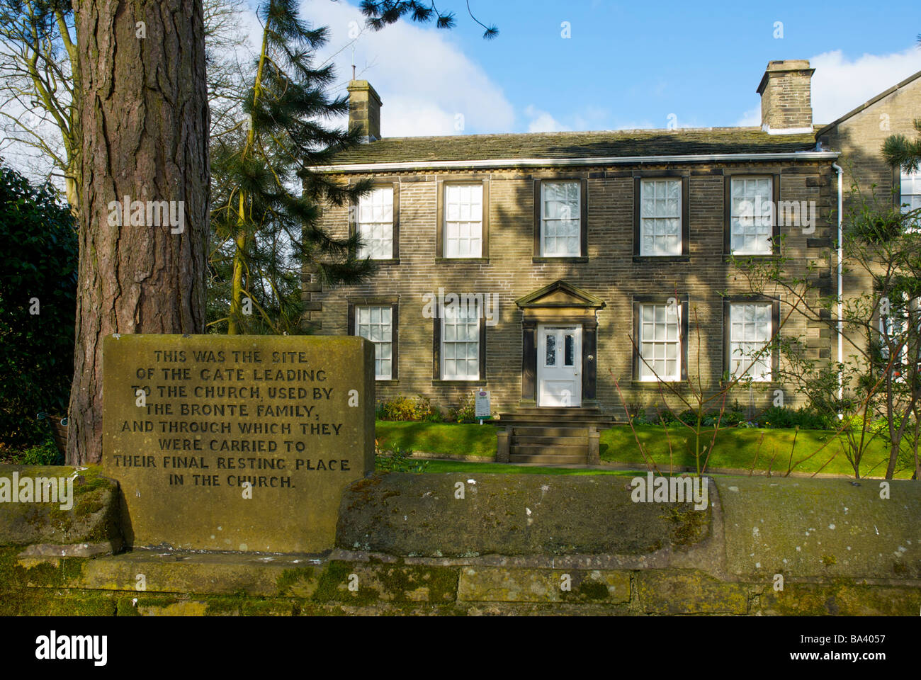 Le Bronte Parsonage, Haworth, West Yorkshire, England UK Banque D'Images