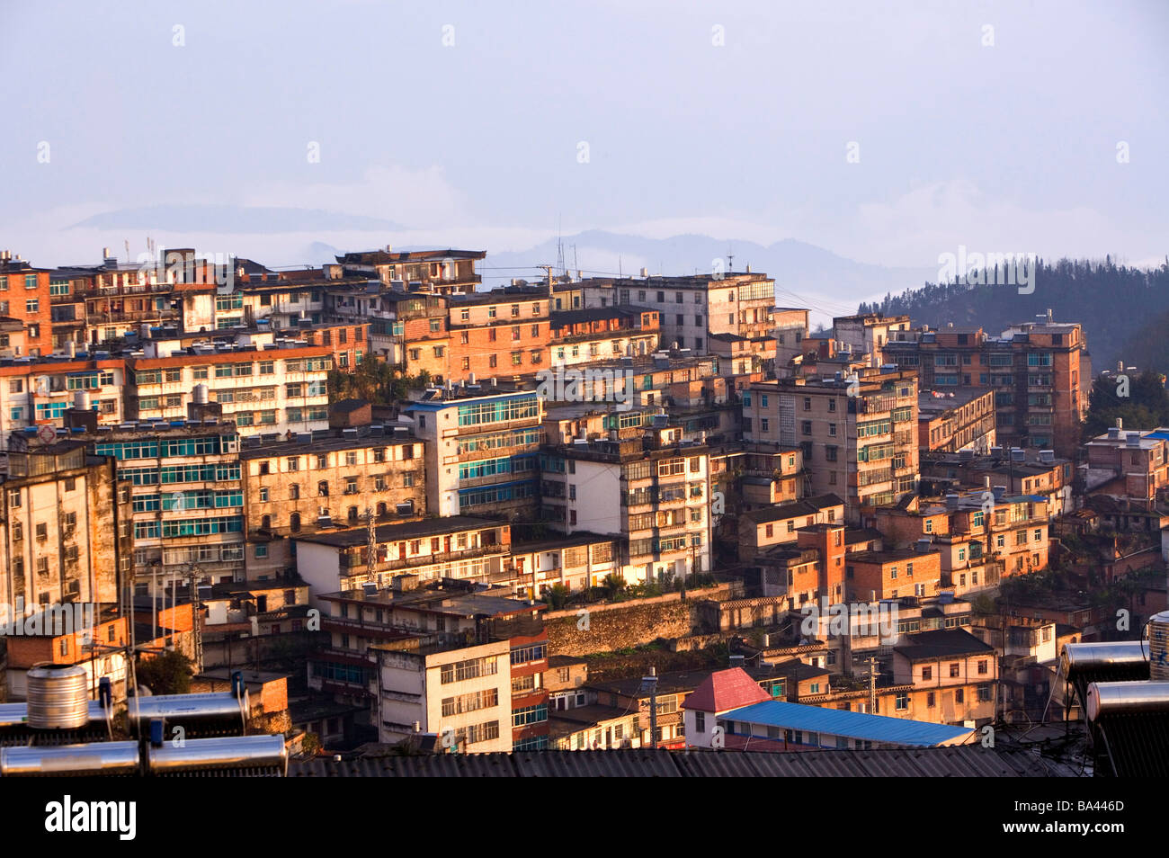 Chine Yunnan Yuanyang Xinjie vieux Comté Banque D'Images