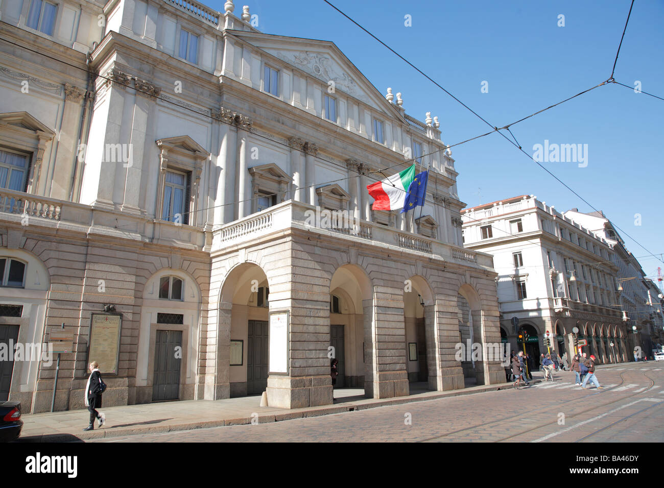 La Scala, l'Opéra Théâtre, Milan, Italie Banque D'Images