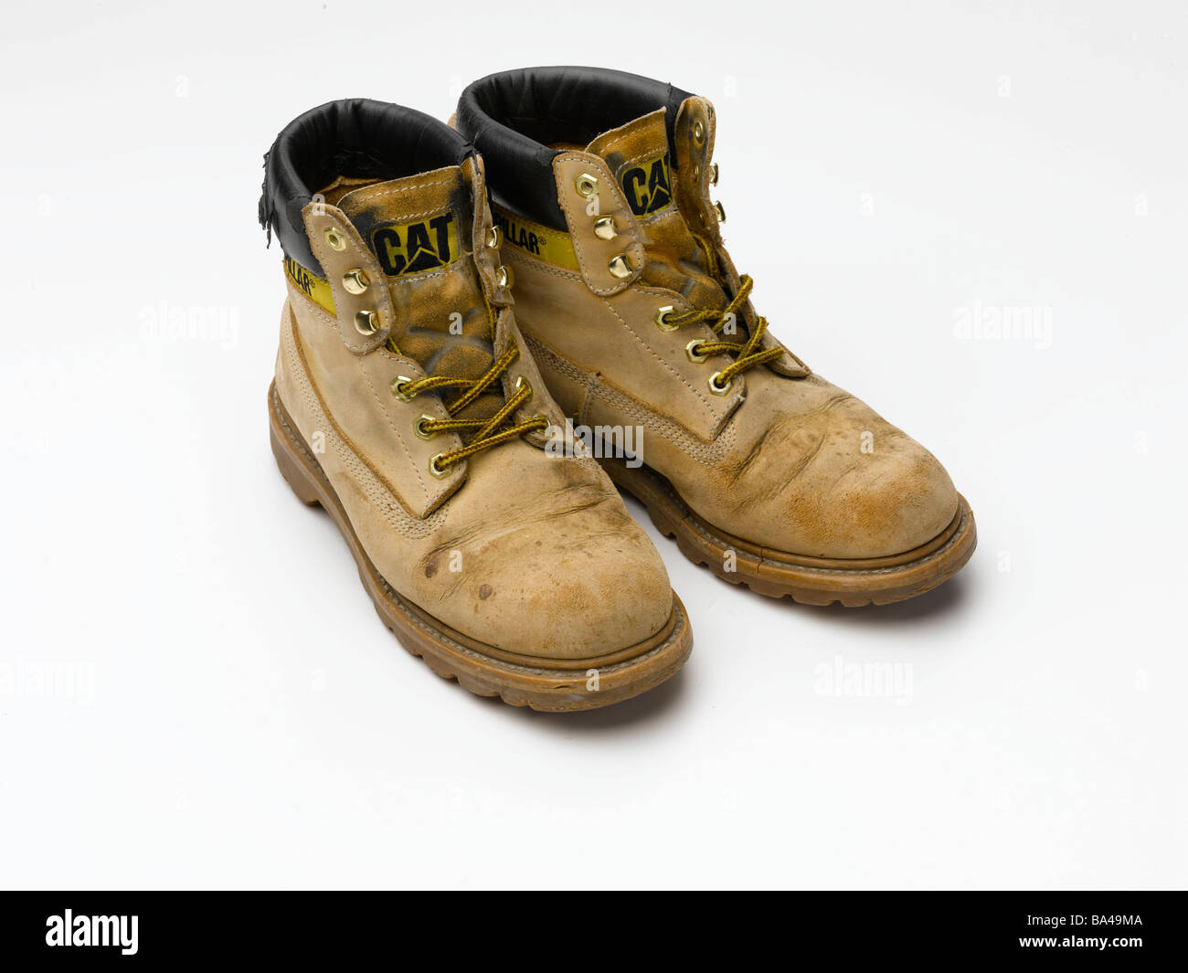 Bottes en cuir ancien Banque D'Images