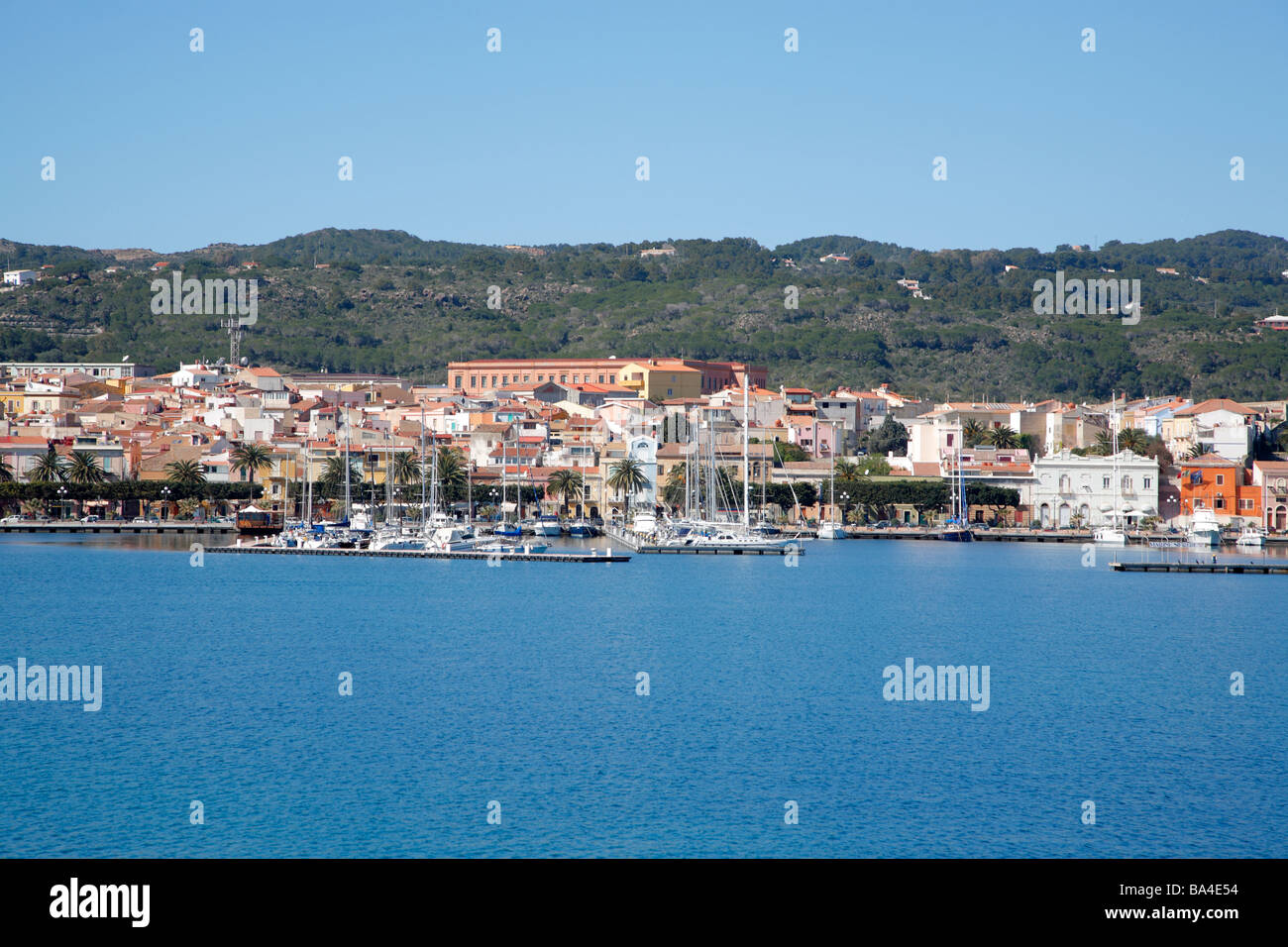 Île de Saint Peter, Isola di San Pietro, en Sardaigne, Italie Banque D'Images