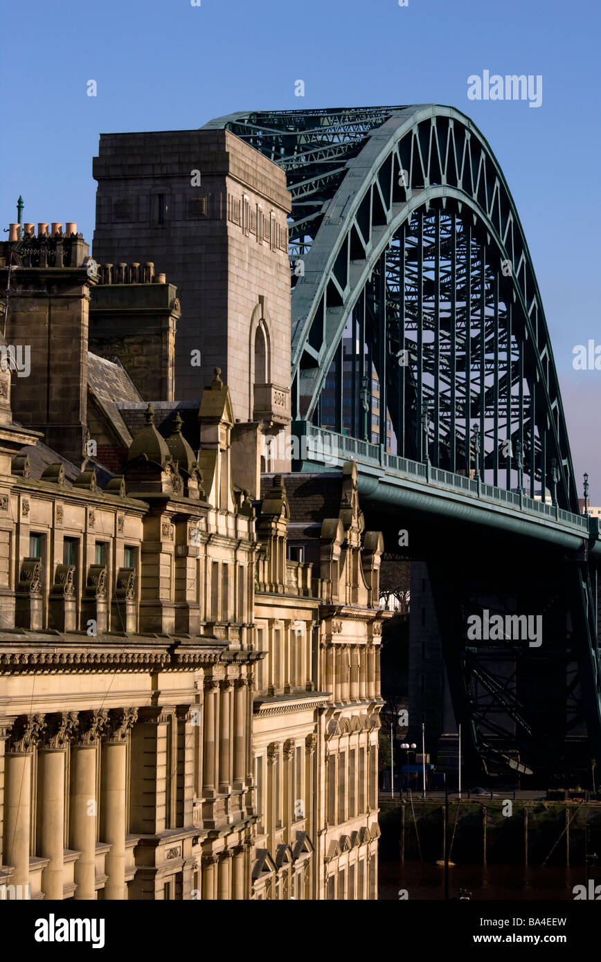 Tyne Bridge, Newcastle, Gateshead, Angleterre Banque D'Images