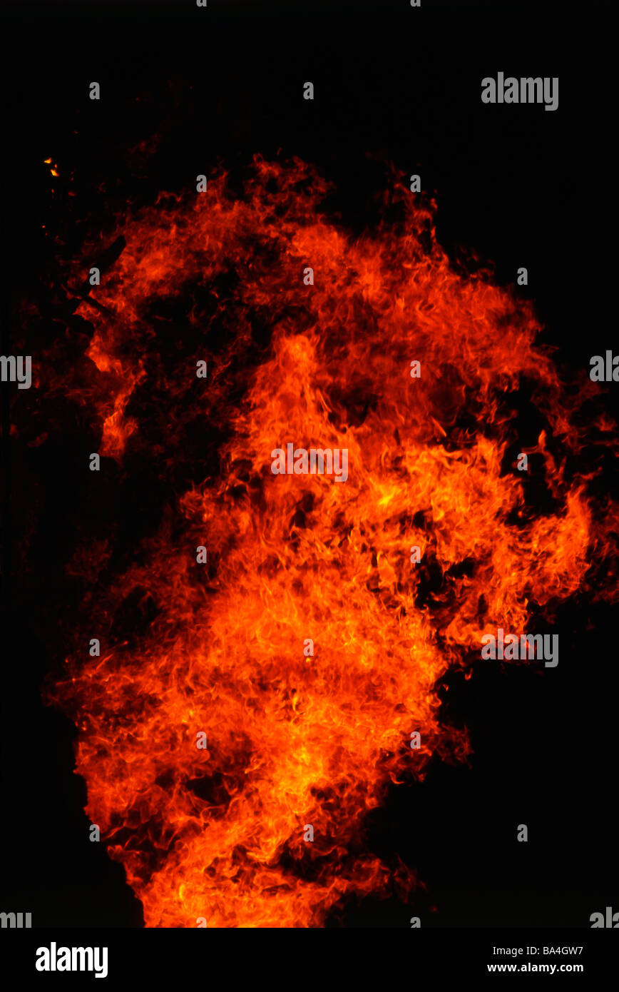 feu et flammes Banque D'Images