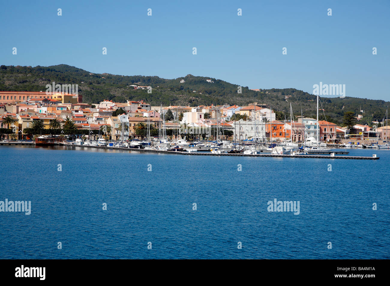 Île de Saint Peter, Isola di San Pietro, en Sardaigne, Italie Banque D'Images