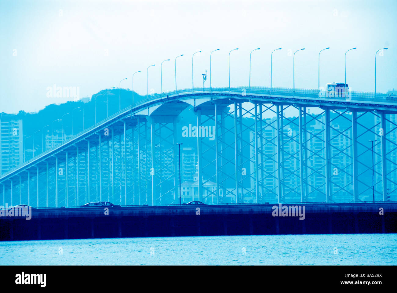 Gouverneur Nobre de Carvalho bridge Macao, Chine Banque D'Images