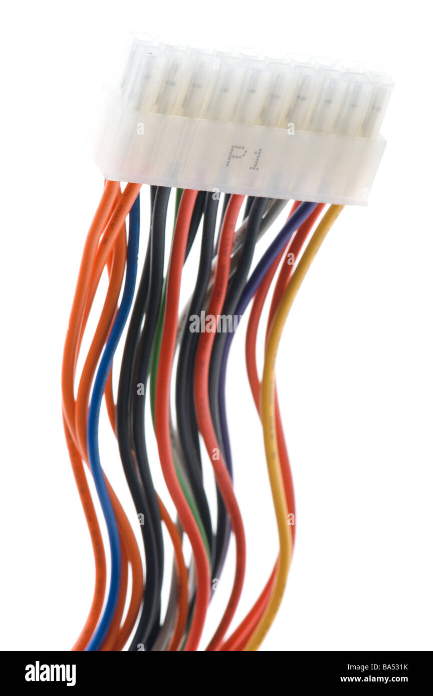 Sur l'ordinateur de l'objet blanc point de coupure Banque D'Images