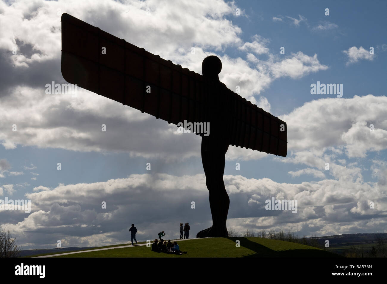 L'Ange du Nord sculpture à Gateshead, Tyne & Wear Banque D'Images