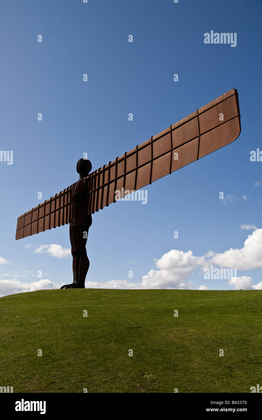 L'Ange du Nord sculpture à Gateshead, Tyne & Wear Banque D'Images