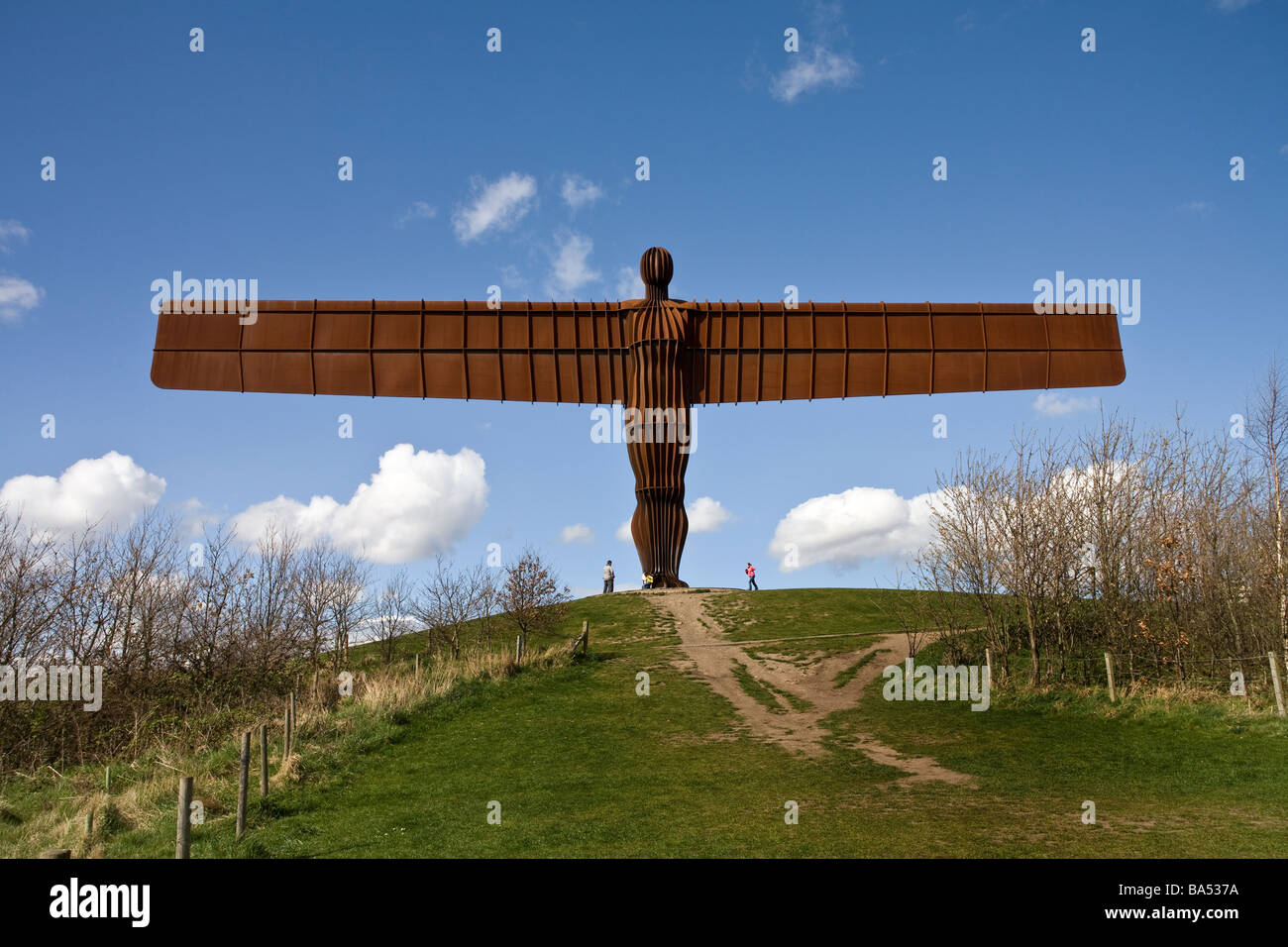 L'Ange du Nord sculpture à Gateshead, Tyne & Wear. Une sculpture par Anthony Gormley Banque D'Images