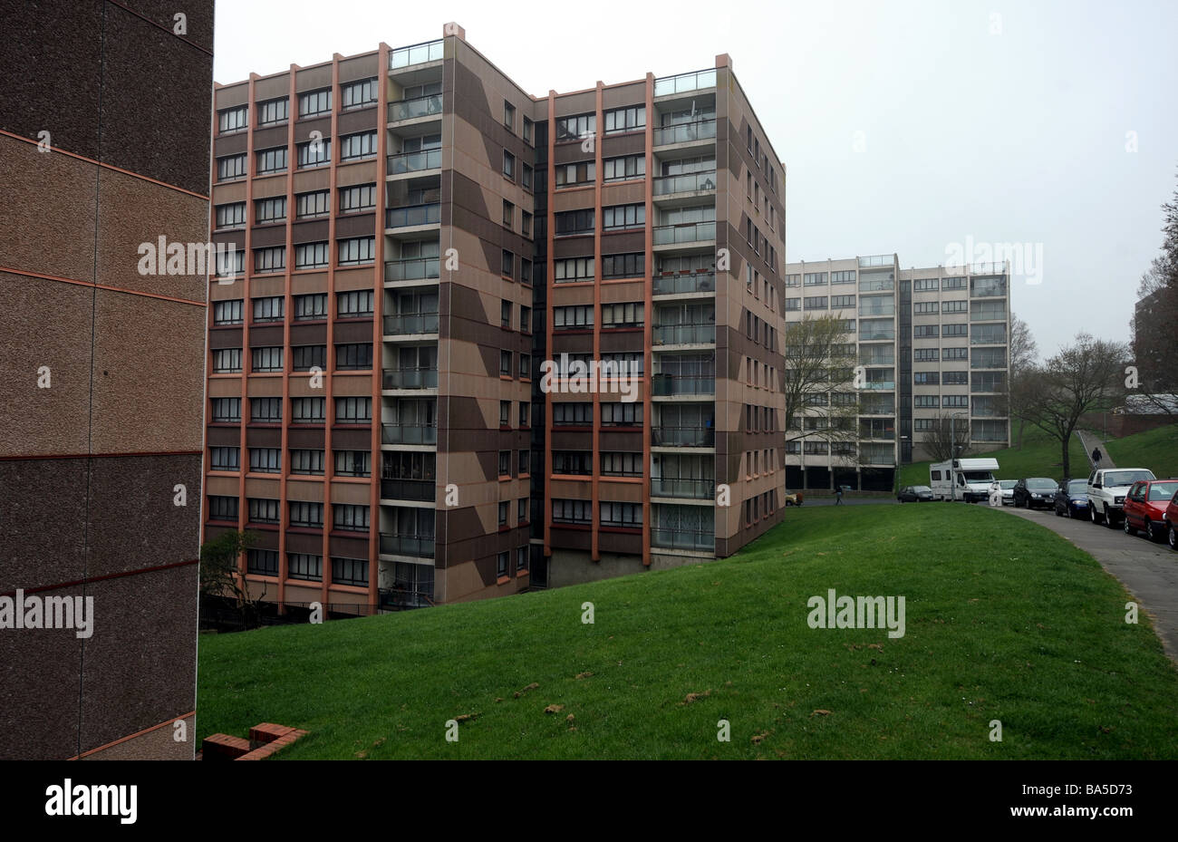 Le conseil Swanborough plats sur la Whitehawk estate à Brighton Sussex Banque D'Images