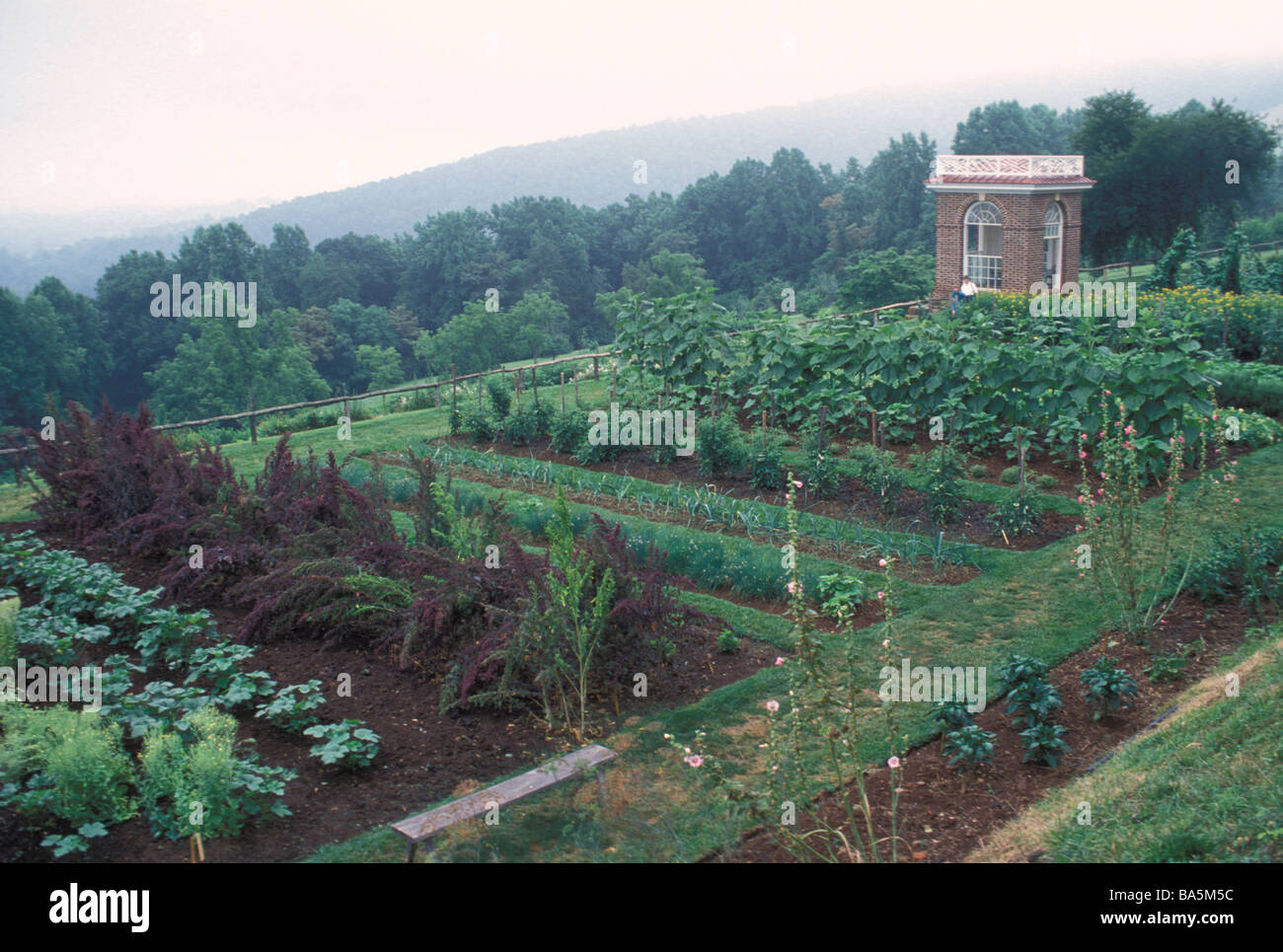 Thomas Jefferson's home en Virginie Banque D'Images