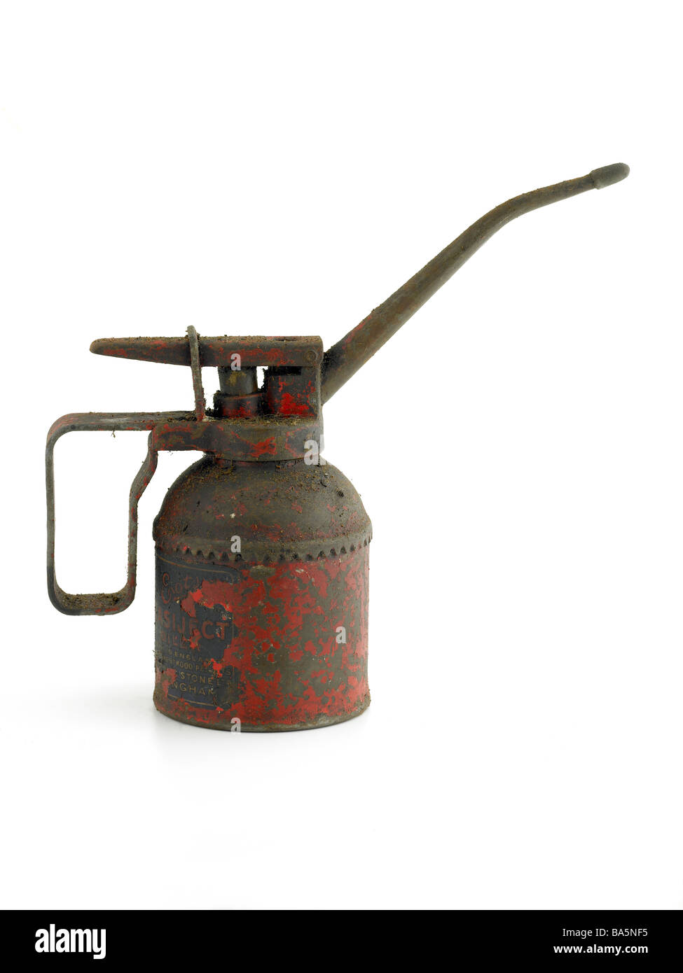 huile usagée peut Banque D'Images