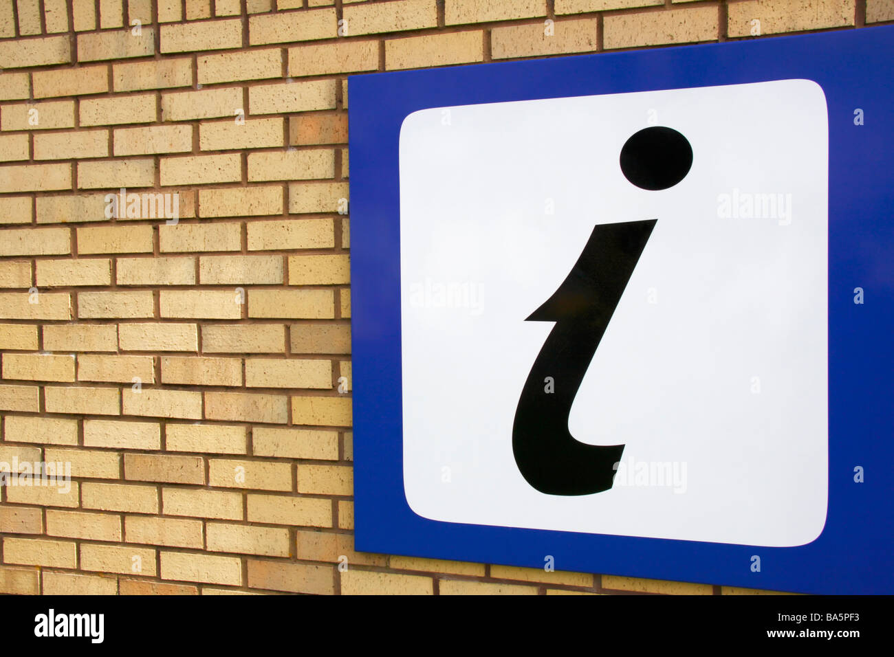 Panneau d'information touristique Banque D'Images