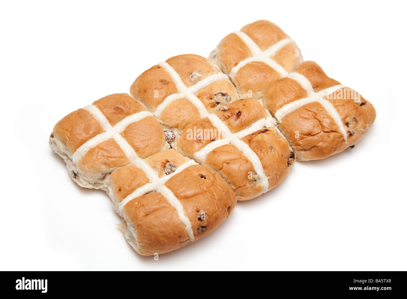 Les brioches isolated on a white background studio Banque D'Images